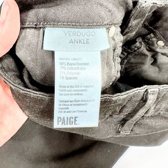 Paige black Verdugo skinny jean 27 - Picture 5 of 10